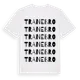 White t-shirt med Tranebro ordlek t-shirt