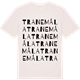 Vintage White t-shirt med Tranemåla ordlek t-shirt