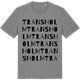 Mid Heather Gray t-shirt med Transholm ordlek t-shirt