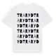 White t-shirt med Traryd ordlek t-shirt