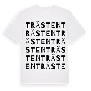 Trästen ordlek t-shirt – ekologisk bomull t-shirt från Pinshirt