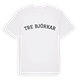 White t-shirt med Tre björkar böjd t-shirt