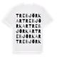 Tre björkar ordlek t-shirt