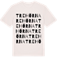 Vintage White t-shirt med Trehörna ordlek t-shirt