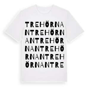 Trehörnan ordlek t-shirt – ekologisk bomull t-shirt från Pinshirt