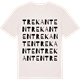 Vintage White t-shirt med Trekanten ordlek t-shirt