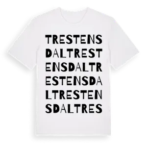 Trestensdal ordlek t-shirt – ekologisk bomull t-shirt från Pinshirt