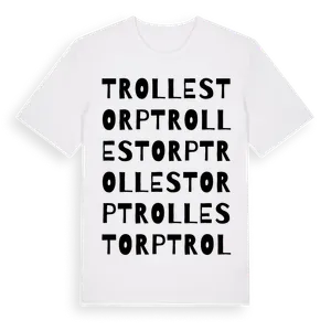 Trollestorp ordlek t-shirt – ekologisk bomull t-shirt från Pinshirt