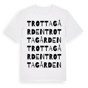 Trottagården ordlek t-shirt – ekologisk bomull t-shirt från Pinshirt