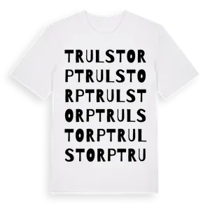 Trulstorp ordlek t-shirt – ekologisk bomull t-shirt från Pinshirt