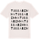 Vintage White t-shirt med Tubbaremma ordlek t-shirt