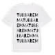 White t-shirt med Tubbaremma ordlek t-shirt