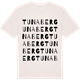 Vintage White t-shirt med Tunaberg ordlek t-shirt