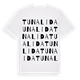 White t-shirt med Tunalida ordlek t-shirt