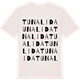 Vintage White t-shirt med Tunalida ordlek t-shirt