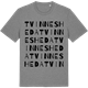 Mid Heather Gray t-shirt med Tvinnesheda ordlek t-shirt