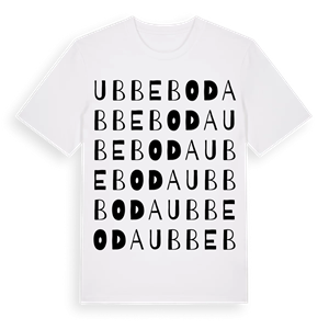 Ubbeboda ordlek t-shirt – ekologisk bomull t-shirt från Pinshirt
