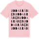 Pink Cotton t-shirt med Uddabrånen ordlek t-shirt