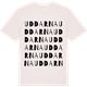 Vintage White t-shirt med Uddarna ordlek t-shirt