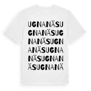 Ugnanäs ordlek t-shirt – ekologisk bomull t-shirt från Pinshirt