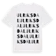 White t-shirt med Ulriksdal ordlek t-shirt