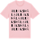 Pink Cotton t-shirt med Ulriksmåla ordlek t-shirt