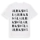 White t-shirt med Ulriksmåla ordlek t-shirt