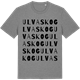 Mid Heather Gray t-shirt med Ulvaskog ordlek t-shirt
