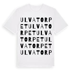 Ulvatorpet ordlek t-shirt – ekologisk bomull t-shirt från Pinshirt