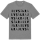 Mid Heather Gray t-shirt med Ulvsåkra ordlek t-shirt
