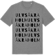 Mid Heather Gray t-shirt med Ulvsåkraholm ordlek t-shirt