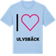 Blue Soul t-shirt med Jag älskar Ulvsbäck t-shirt stort tryck