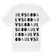 White t-shirt med Ulvsboda ordlek t-shirt