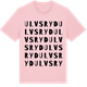Pink Cotton t-shirt med Ulvsryd ordlek t-shirt