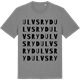 Mid Heather Gray t-shirt med Ulvsryd ordlek t-shirt