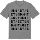 Mid Heather Gray t-shirt med Undantaget ordlek t-shirt