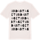 Vintage White t-shirt med Undantaget ordlek t-shirt