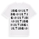 White t-shirt med Ungahult ordlek t-shirt