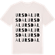 Vintage White t-shirt med Ursdal ordlek t-shirt