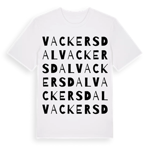 Vackersdal ordlek t-shirt – ekologisk bomull t-shirt från Pinshirt