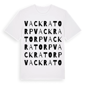 Vackratorp ordlek t-shirt – ekologisk bomull t-shirt från Pinshirt