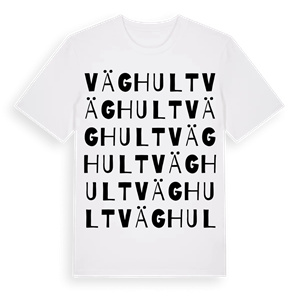 Väghult ordlek t-shirt – ekologisk bomull t-shirt från Pinshirt