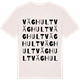 Vintage White t-shirt med Väghult ordlek t-shirt