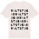 Vintage White t-shirt med Vaktstugan ordlek t-shirt