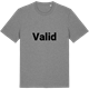 Mid Heather Gray t-shirt med Valid fetstil t-shirt
