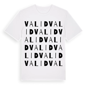 Valid ordlek t-shirt – ekologisk bomull t-shirt från Pinshirt