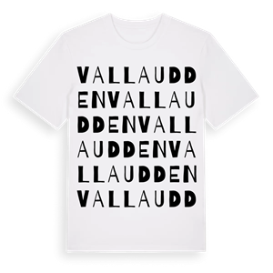 Vallaudden ordlek t-shirt – ekologisk bomull t-shirt från Pinshirt