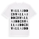 Vallaudden ordlek t-shirt