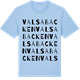 Blue Soul t-shirt med Valsabacken ordlek t-shirt