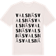 Vintage White t-shirt med Valsnäs ordlek t-shirt